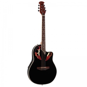 MARTINEZ W-164P/BK Электроакустическая гитара. Копия OVATION , верхняя дека - ель, корпус - ABS