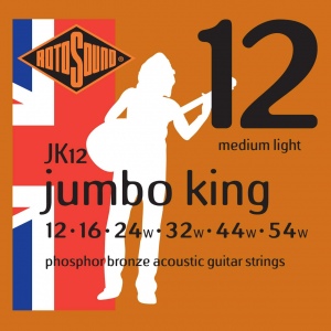 ROTOSOUND JK12 STRINGS PHOSPHOR BRONZE струны для акустической гитары, 12-54