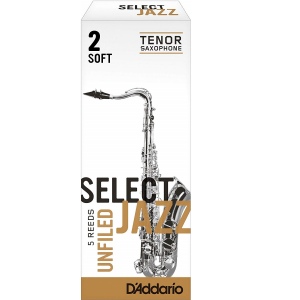 Rico RRS05TSX2S Select Jazz Трость для саксофона тенор, размер 2, мягкие (Soft), 5шт