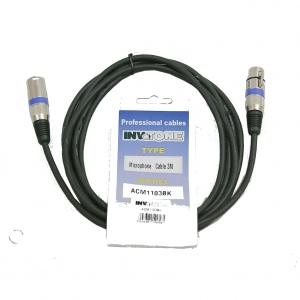 Invotone ACM1110/BK - микрофонный кабель, XLR <-> XLR длина 10 м (черный)