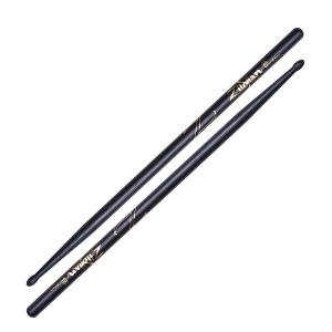 ZILDJIAN Z5AB 5A BLACK барабанные палочки с деревянным наконечником, цвет - черный, орех