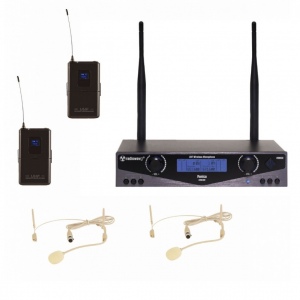 Radiowave UHS-802S многоканальная радиосистема с 2 головными микрофонами телесного цвета