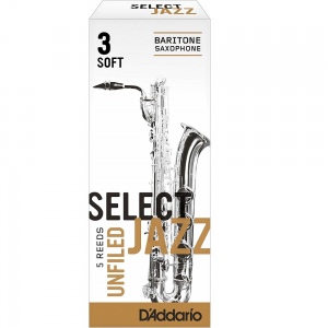Rico RRS05BSX3S Select Jazz unfiled №3S Трость для баритон саксофона 3 Soft