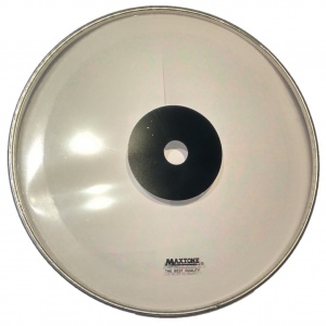 Maxtone DHDBC-16 пластик барабана 16", прозрачный, глицерин, черный центр