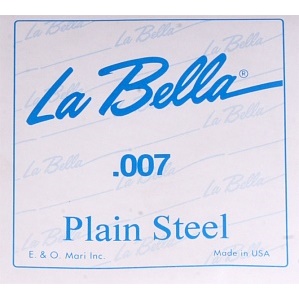 La Bella PS007 Отдельная стальная струна без оплетки диамером 0,007