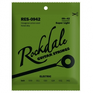 ROCKDALE RES-0942 струны для электрогитары с шестигранным сердечником, 9-42