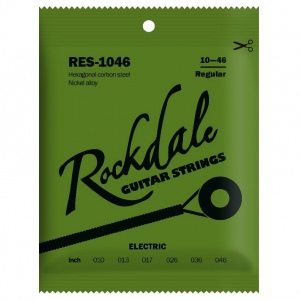 ROCKDALE RES-1046 струны для электрогитары с шестигранным сердечником, 10-46