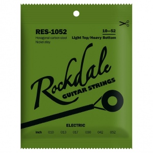 ROCKDALE RES-1052 струны для электрогитары с шестигранным сердечником, 10-52