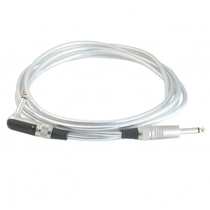 Rockcable RCL30253 D6 SILVER Инструментальный кабель, джек(прямой)-джек(угловой) 3 метра