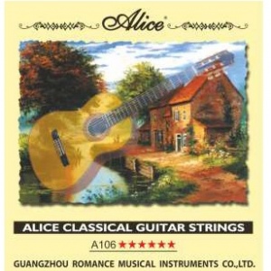Alice A106-6 Струна гитарная №6 нейлон/медь