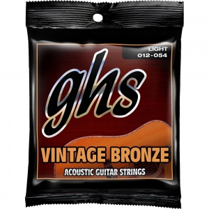GHS VN-L Vintage Bronze Medium Струны для акустической гитары, 12-54