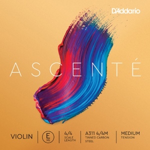 D'Addario A311-4/4M Ascente Отдельная струна E для скрипки 4/4, среднее натяжение