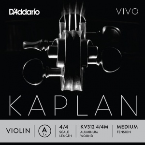 D`ADDARIO KV312-4/4M Kaplan Vivo Отдельная струна A/Ля для скрипки размером 4/4, среднее натяжение