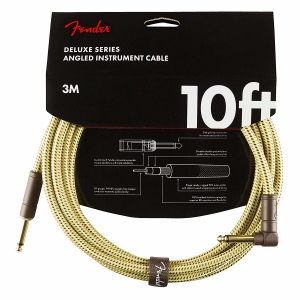 FENDER DELUXE 10` ANGL INST CBL TWD инструментальный кабель, твид, длина 10` (3,05 м)