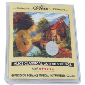 Alice AC106-H Комплект струн для классической гитары, нейлон, посеребренная медь