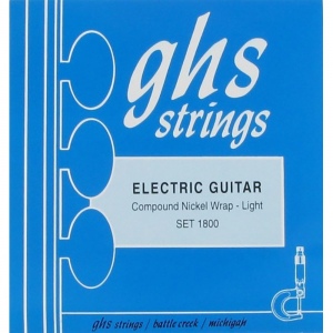 GHS 1800 Струны для электрогитары никель, роликовая обмотка, 11-52, 3-я струна в обмотке