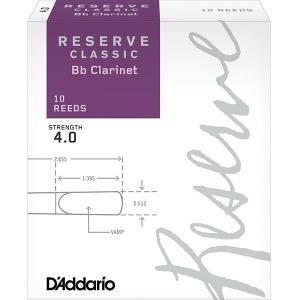 Rico DCT1040 Reserve Classic Трость для кларнета Bb, размер 4.0
