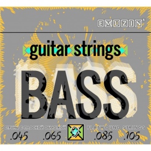 Emuzin 4F45-105 Струны для бас гитары, обмотка плоская стальная, .045 - .105