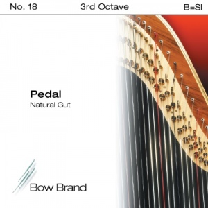 Bow Brand Pedal Natural Gut Струна B3 для арфы Жильная струна си 3-й октавы для концертной арфы