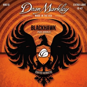 Dean Markley DM8010 Blackhawk Pure Bronze Комплект струн для акустической гитары,с покрытием, 10-47