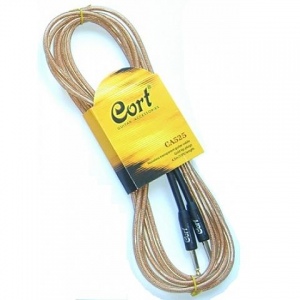 CORT CA-525 NAT гитарный кабель 4,5 м, прозрачный, снижает шумовые помехи