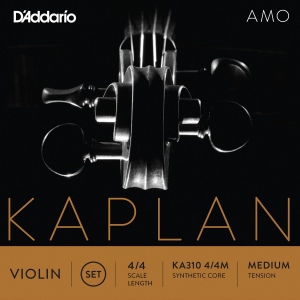 D'Addario KA310-4/4M Kaplan Amo Комплект струн для скрипки размером 4/4, среднее натяжение