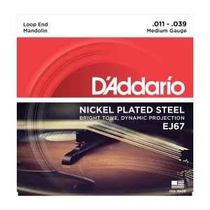 D`ADDARIO EJ67 Комплект струн для мандолины, никелированные, Medium, 11-39