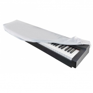 Lutner Aka-015W Накидка для цифрового пианино универсальная бархатная, белая