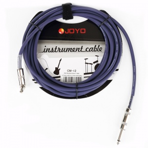 Joyo CM-12 Purple инструментальный кабель - угловой джек 6.3 мм - прямой джек 6.3 мм, 4,5 метра