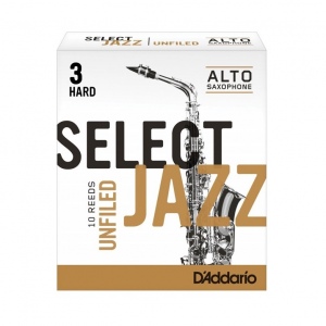 Rico RRS10ASX3H Select Jazz Unfiled Трость для саксофона альт, размер 3, жесткие (Hard)