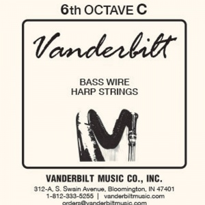 Vanderbilt SW6C Standard Wire: медная струна C 6 октавы, серебряная канитель