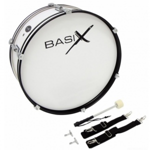 BASIX Junior Bass Drum 22X7 бас-барабан маршевый с ремнем и колотушкой
