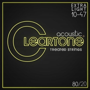 Cleartone 7610 80/20 Комплект струн для акустической гитары, бронза 80/20, с покрытием, 10-47