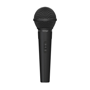 BEHRINGER BC110 - динамический вокальный микрофон с кнопкой, 80 Гц - 16 кГц, 600 Ом импеданс