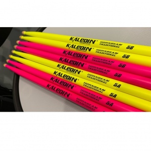 Kaledin Drumsticks 7KLHBYL5A Yellow 5A Барабанные палочки, граб, флуоресцентные желтые