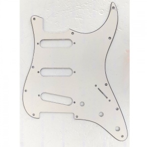 Donlis ST-SSS-WH пластиковый 3-слойный пикгард для электрогитары "Stratocaster"