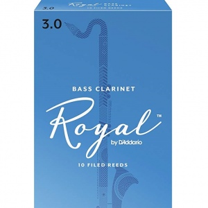 Rico Royal REB1030 Трость для кларнета бас, размер 3.0, 1 шт