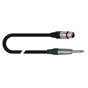 LK Electronic XJ-010/3m инструментальный кабель MC103 с разъемами 6,3 мм Jack Mono -> XLR-3F