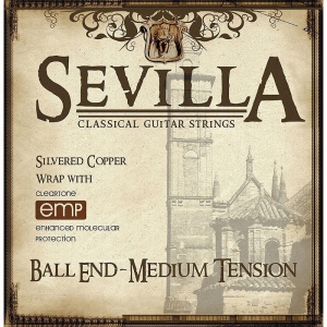 Sevilla 8442 Комплект струн для классической гитары, посеребренные, среднее натяжение, с покрытием