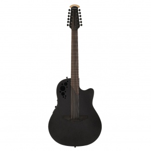OVATION 2058TX-5 Elite T Deep Contour Cutaway Black Textured 12-струнная электроакустическая гитара