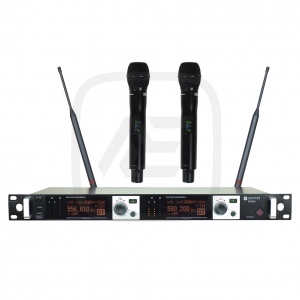 Anzhee RS600 dual HH Профессиональная 2 канальная радиосистема с двумя ручными передатчиками