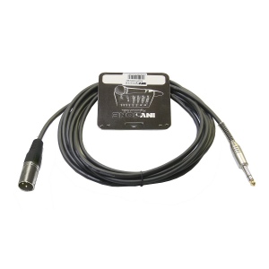 INVOTONE ACM1010S BK - микрофонный кабель, 6,3 джек стерео <-> XLR (папа), длина 10 м (черный)