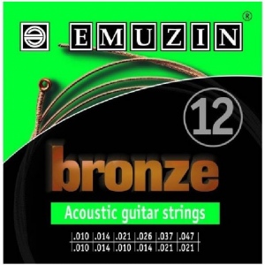 EMUZIN 12А183 - Струны для 12-ти струнной акустической гитары, 10-47