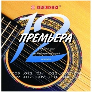 EMUZIN 12П-01 - Струны для 12-ти струнной акустической гитары
